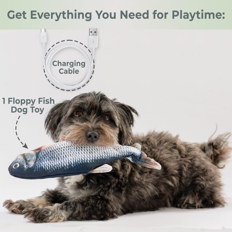 Floppy Fish Interactive Dog Toy Best Flappy Moving Motion Activated