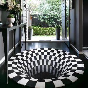 TheVortexRug Handcrafted 3D Illusion House Mat