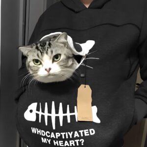 Cat Lovers Hoodie Cuddle Pouch