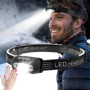 Rechargeable Wave Sensor Led Headlight | Best Bright Head Lamp Flashlight
