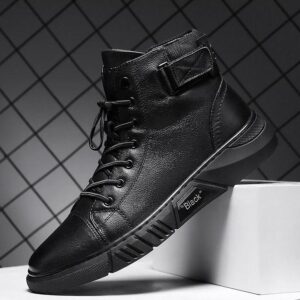 Italian High-Top Casual Martin Leather Boots