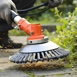 Weed Eater Wire Brush Attachments Universal Heads Indestructible Unbreakable Wired Trimmer Blade