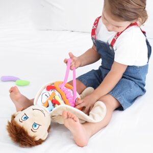 Plush Anatomy Doll with Removable Organs