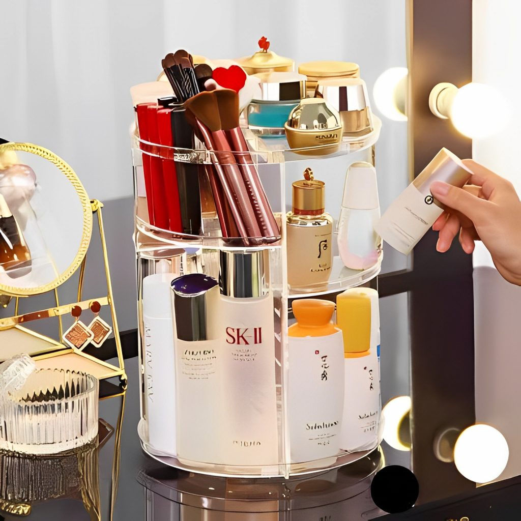 Spinning Makeup Organizer 360 Rotating Makeup Organizer Rotating