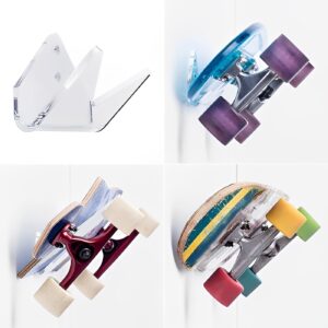 Clear Acrylic Longboard Wall Mount