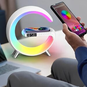 Litlamp 4-in-1 alarm clock, mood light, speaker & wireless charger