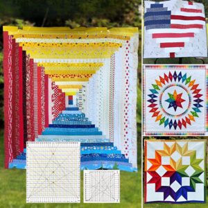 Fabulous Sewing Design 5-In-1 Quilt Cutting Ruler