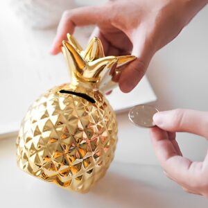 Ceramic Pineapple Piggy Bank