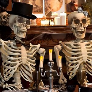 Life Size Halloween Posable Skeleton Decoration