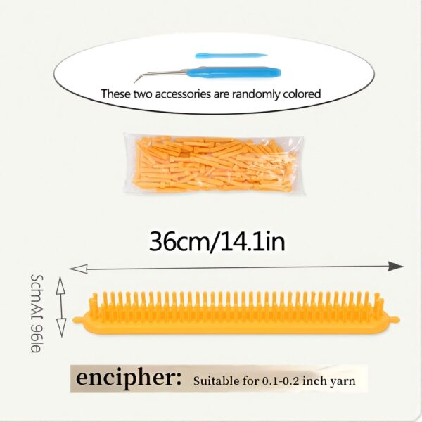 DIY Knitting Loom Kit – Handmade Craft Weaving Tools for Blankets, Scarves, Hats & Shawls - Image 5