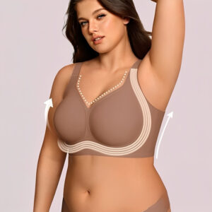 OEAK Women Jelly Bras Wirefree Full Coverage No Underwire Everyday Bras Comfortable Wireless Padded Tshirt Bra