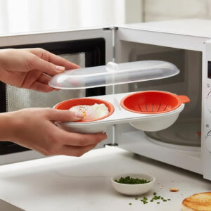Microwave Double Egg Poacher
